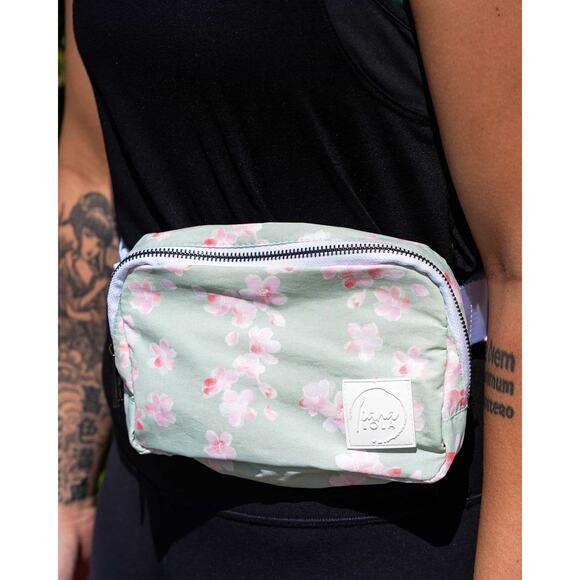 Liana Lola Sling Bag / Fanny Pack Watercolor Sakura Sage – GUC Adjustable Strap - Picture 2 of 8